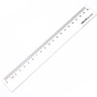 得力6220/6230/6240塑料直尺20cm/30cm/40cm多規(guī)格小學(xué)生文具 繪圖制圖工具 透明直尺   開學(xué)