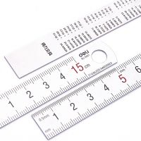得力8461鋼直尺 15cm鋼尺學(xué)生用尺子不銹鋼測量儀器文具用品