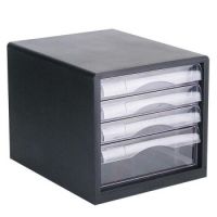 得力（deli） 9775/9774 桌面資料整理文件柜 塑料抽屜柜 5層無(wú)鎖 4層無(wú)鎖