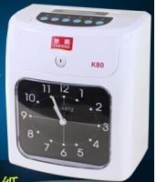 馳鵬k80打卡機(jī) 考勤 紙卡考勤機(jī) 上班打卡鐘 員工考勤鐘 雙色打卡