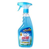 白貓玻璃清洗劑玻璃水500g 防霧車窗浴室玻璃清潔液不留痕跡 白貓玻璃清潔劑