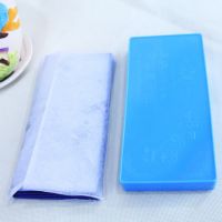 400張塑料盒裝 上海2834薄型藍(lán)印紙48開雙面藍(lán)色復(fù)寫紙8.5X18.5cm