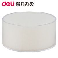 得力海綿缸9102 辦公財務用品 圓形點鈔濕手器 沾水缸 海綿材質(zhì)