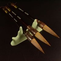 金狼貢品 加健狼毫 漆桿加有機斗 適合寫字畫畫