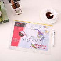 得力5526(混)透明拉鏈袋A4 文件袋 拉邊袋