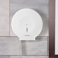大卷紙巾盒壁掛式大盤紙巾架公共衛(wèi)生間卷紙筒塑料廁紙盒紙架 大卷紙盒子