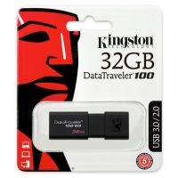 32GB  金士頓（Kingston）DT 100G3 32GB USB3.0 （黑色）U盤 高速車載U盤 黑色