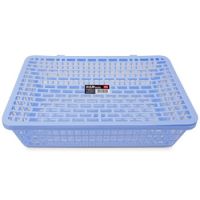 得力（deli） 924公文籃 網狀塑料A4文件籃/文件框/票據籃/文件架 辦公用品 藍色