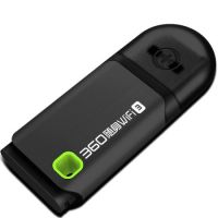 360隨身WiFi3 300M 無線網(wǎng)卡 迷你路由器 黑色