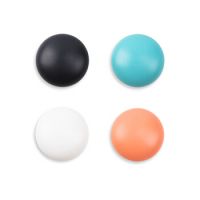 得力（deli）7813 磁扣 黑板磁鐵 白板吸鐵石 磁粒 磁釘  強磁磁釘25*13mm（4個/卡）