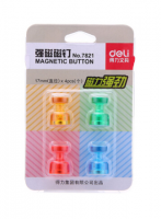 得力（deli） 得力7821磁釘 白板磁扣  強(qiáng)吸鐵石 7821強(qiáng)磁 磁粒