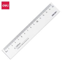 得力79751-15cm亞克力直尺(透明)(套) 尺子 開學(xué)