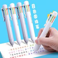 晨光文具8色圓珠筆0.5mm 學(xué)生原子筆多色重點(diǎn)標(biāo)記辦公記號油性筆創(chuàng)意粗筆桿V6201 開學(xué)