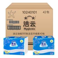 潔云(Hygienix) 10240101加韌壓花衛(wèi)生紙-300張(促銷裝) 平板紙