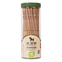 得力58117-HB原木書寫鉛筆(原木色)(50支/筒)