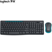 羅技（Logitech）MK275 鍵鼠套裝 無線鍵鼠套裝 辦公鍵鼠套裝 全尺寸 商務(wù)鍵鼠套裝 帶無線2.4G接收器 黑藍(lán)色