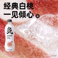 元?dú)馍?白桃味飲料無(wú)糖無(wú)熱量蘇打氣泡水480ml*6瓶