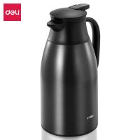 得力LL104-保溫壺-玻璃鍍銅內(nèi)膽1.6L(黑)(1個(gè)/彩盒) 得力LL105