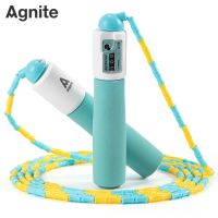 得力FT122-1泡棉手柄機械計數(shù)竹節(jié)跳繩(藍(lán))(根)安格耐特